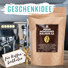 Henry's Espresso Indian Monsooned Malabar AA 1000g - erlesene Qualität - Handwerklich in Deutschland geröstet - Kaffeebohnen direkt vom Bauern