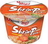 Nouilles instantanées Nong Shim aux crevettes, grand bol – Soupe ramen coréenne – Préparation rapide – 115 g (1 paquet)