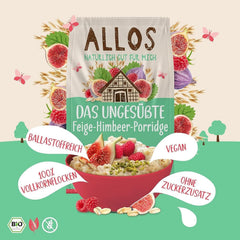 Allos Porridge de smochine și zmeură neîndulcit, Set 6 x 500 grame Cereale Naty Shop