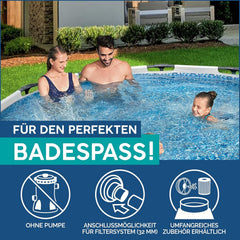 Piscină Bestway Steel Pro Max Frame, rotundă, fără accesorii, 305 x 76 cm