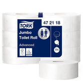 Hârtie igienică Tork Jumbo White T1, Advanced, 2 straturi, 6 × 380 M, 472118