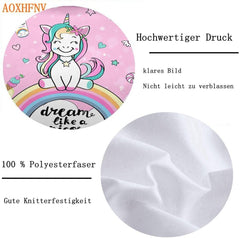 Literie fille Licorne, 2 taies d'oreiller Literie - enfant Naty Shop