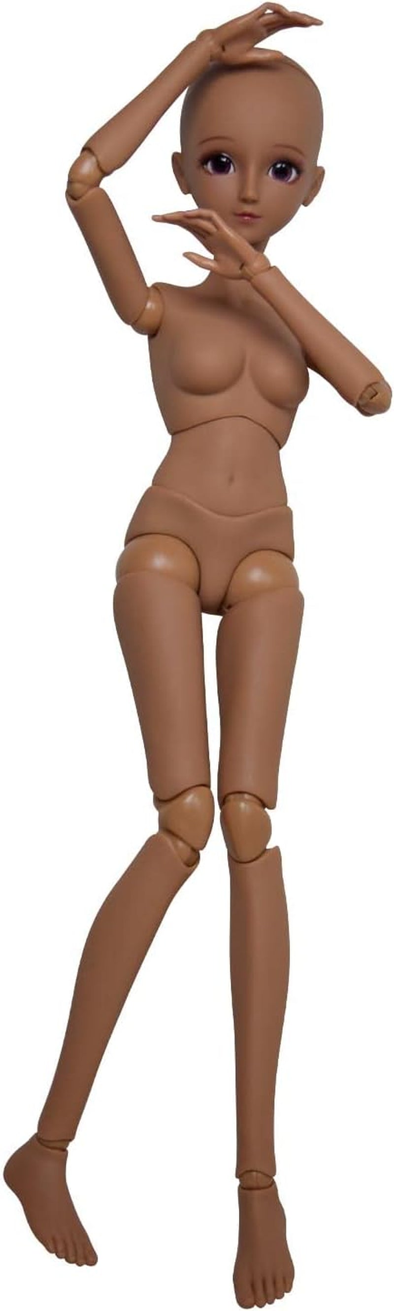 1/3 BJD poupée noir peau brune corps de poupée 60 cm 24 pouces rotule SD poupées articulations mobiles PVC bricolage (Alexia)