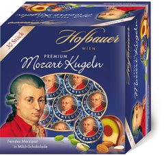 Hofbauer Vienna Mozart Balls, Boîte de chocolat au lait 600 grammes (30 pcs.) Naty Shop Boîte 30 pièces
