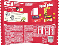 Nestlé Mini Mix Barres de chocolat, cinq saveurs délicieuses, 19 barres, paquet de 2 (1 x 321 g)