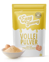 EASY YUMMY - Vollei-Eipulver (1000g = 80 Eier) aus Regionalen Niederländischen Freiland-Eiern | mythe 1-Ei-Messlöffel | Wiederverschließbarer Beutel, longue Haltbarkeit | Rührei, Cuisines, Backen | 100% eux