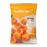 Abricots Seeberger : Abricots extra gros, mûris au soleil et orange vif - goût sucré et fruité - sans sucre - séchés - dénoyautés, végétaliens (1 x 125 g) Naty Shop Produits déshydratés 125 G (1 paquet)