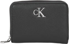 Calvin Klein Portefeuille Femme Minimal Monogram Zip Around Klein, Noir (Noir), Taille Unique Portefeuille Femme Naty Shop Default Title