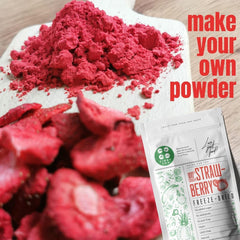 Fraises lyophilisées | Fruits lyophilisés Lyophilisés | Fruits secs sans sucre Fruits secs | Fraises séchées Lyophilisées | Fruits lyophilisés (90g) Produits déshydratés Naty Shop