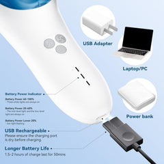 CARER SPARK Tondeuse à cheveux pour enfants, tondeuse à cheveux silencieuse à adsorption sous vide pour enfants IPX7 rechargeable avec 2 peignes de guidage, tondeuse professionnelle sûre pour enfants - Bain et soins de la peau Naty Shop