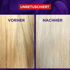 L'Oréal Paris Masque capillaire Elvital pour cheveux blonds, méchés, gris, neutralise les tons jaunes, Color Glanz Purple Deep Mask contre les tons jaunes, 1 x 250 ml Masque capillaire Naty Shop