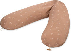 Julius Zöllner Coussin d'allaitement bio 190 cm, garnissage 42 litres microbilles Eps, fabriqué en Allemagne Accessoires Alimentation et Allaitement Bébé Naty Shop Fleuri