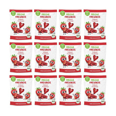Chips de Fruits Bio "100% Fraise" Chips de Fraises Lyophilisées (12 x 12g) et Nouveaux Flips Croquants Bio de Maïs et de Carottes, Snack Bio, à partir de 1 an, (9 x 30g) 270g