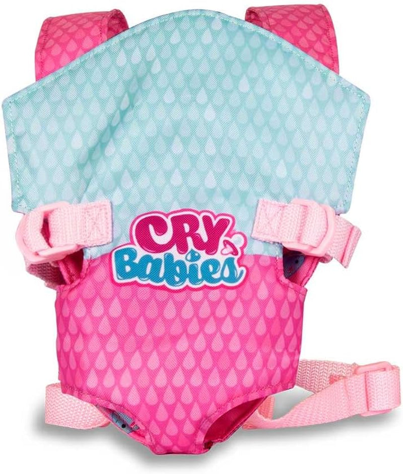 CRY BABIES Babytrage - Puppentrage, tragbar Vorne und Hinten, Tragesitz; Puppenzubehör für Cry Babies Puppen und alle 30cm Puppen geeignet - Perfekte Spielzeug für Kinder ab 3 Jahren