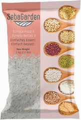 Riz basmati – Riz à grains longs premium, paquet de 1 kg | Naturellement aromatique et moelleux | Idéal pour le biryani, le pilaf et autres plats | Sans OGM, végétalien | Emballage non ouvert
