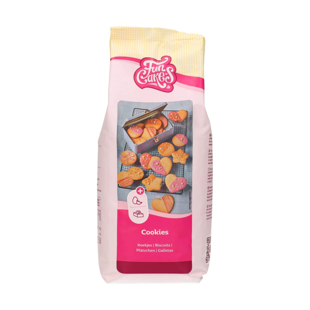 Funcakes Mix Für Kekse: Einfach Zu Verwendende, Knusprige Und Knusprige Kekse, Perfekt Zum Dekorieren Mit Fondant- Ouder Royal Icing, Auch Als Tortenkruste Geeignet, Halal., 1 Kg Mélange pour la pâtisserie et la cuisson Naty Shop 1 Kg (1Er Pack) Beurre