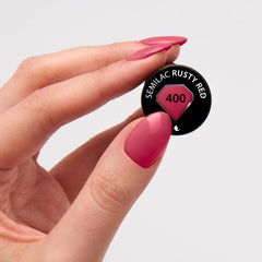 Vernis à ongles UV Semilac Hybrid 400 Rusty Red 7ml, collection Tastes of Fall