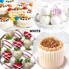 Colorant alimentaire liposoluble – Colorant alimentaire à base d'huile pour chocolat, crème au beurre, bonbons, glaçage – Colorant alimentaire concentré à base d'huile pour la pâtisserie, la cuisine, le fondant (blanc, 88 ml)