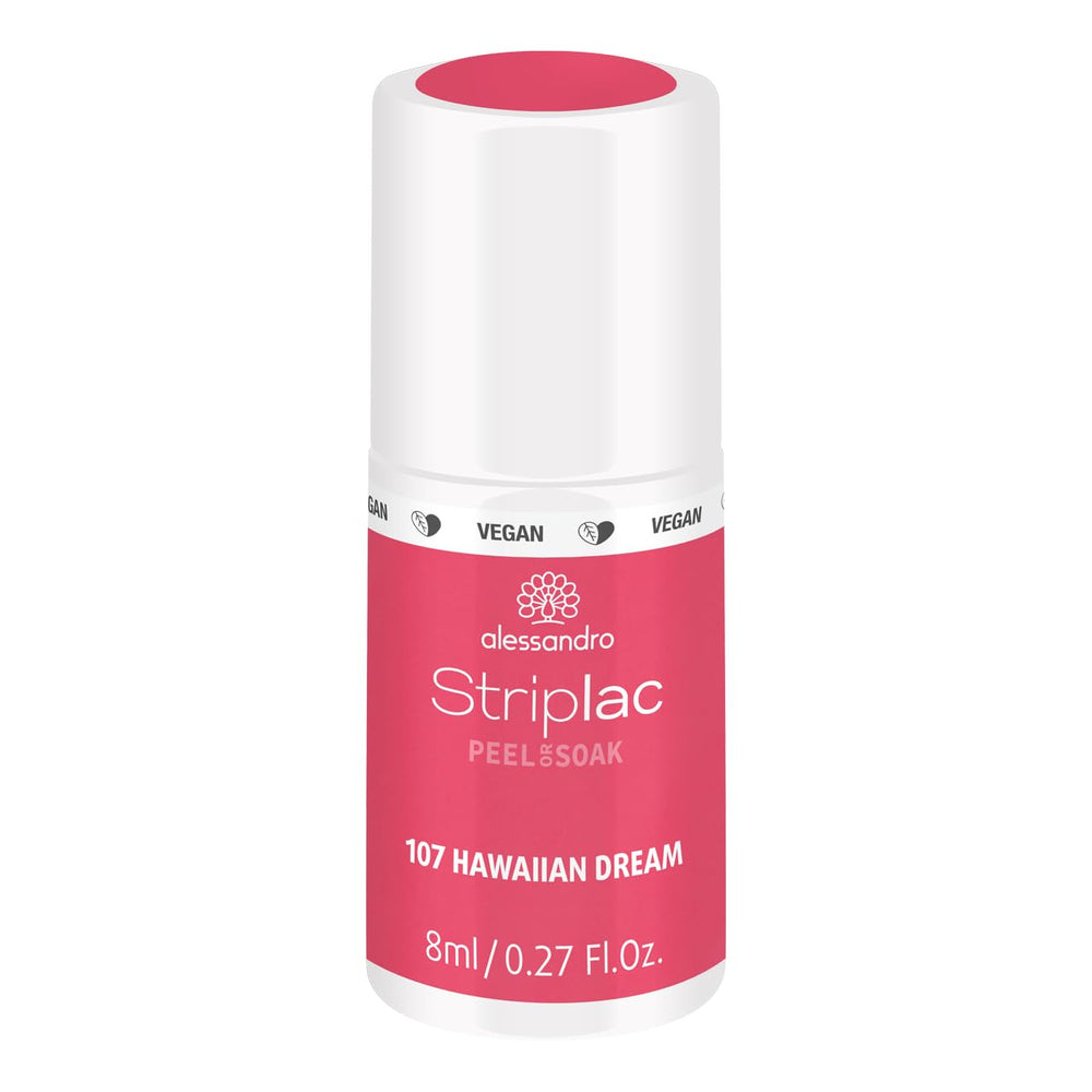 Vernis à ongles UV Alessandro Striplac Hawaiian Dream – Délicat et longue durée – S'enlève facilement grâce à la technologie Peel-Off Removal – Vegan et cruelty-free – 8 ml