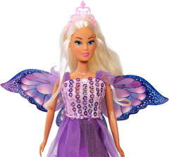 Simba Steffi Love Fantasy Fairy – Puppe (29 cm) als Zauberhafte Fee mit beweglichen Flügeln, Kamm & Haarclips, magisches Rollenspiel für Kinder ab 3 Jahren