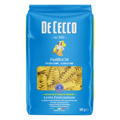 Fusilli 34, Pâtes de semoule Grano duro, 500 g