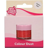 Funcakes Color Dust Rouge Cerise : Colorant alimentaire en poudre, pour décorer les gâteaux, certifié Halal