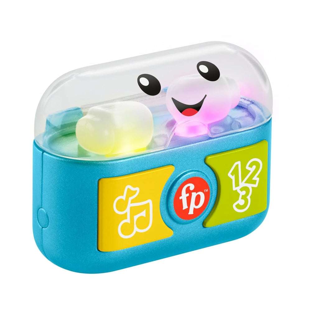 FISHER-PRICE Apprentissage et jeu amusants avec des bouchons d'oreille ludiques - Bouchons d'oreille interactifs avec lumières amusantes, chansons d'apprentissage et activités de motricité fine, plus de 20 chansons et phrases, 6 mois et plus, HWY45 Baby Toys Naty Shop Titre par défaut