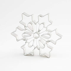 Moule à biscuits Thermohauser (acier inoxydable), forme grand flocon de neige, bord lisse, diamètre 19,5 cm