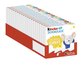 Kinder Chocolate (20 x 50 g) – Cadeau de Saint-Valentin pour elle et lui, bonbons Carnaval et Mardi Gras – Barres de chocolat au lait fourrées – 20 paquets de 4 barres individuelles chacune