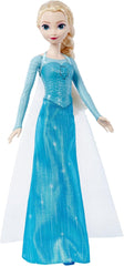 Mattel Toys Disney Frozen Elsa poupée chantante en tenue emblématique, chante « Let It Go » du film Disney en anglais, français, allemand, italien, JDL58