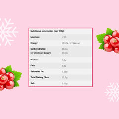 Groseilles entières lyophilisées 100g - Fruits lyophilisés - Fruits secs lyophilisés - Groseilles pour pâtisserie, décoration gâteaux, snacks, muesli, desserts Produits déshydratés Naty Shop