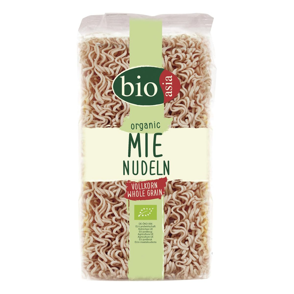 BIOASIA Bio Mie Noodles, à base de grains entiers, rapides et faciles à préparer (1 x 250 g)