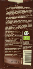 Chocolat bio fourré au cappuccino, 100g