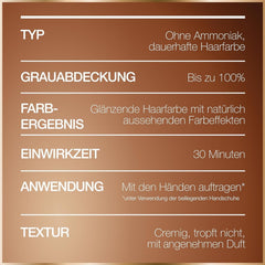 BON Coloration Permanente 7.43 Cuivre Curcuma - Coloration sans ammoniaque, jusqu'à 100% de couverture des cheveux blancs + Sérum Capillaire True Treasures, au miel d'acacia pour plus de brillance et de souplesse Coloration capillaire Naty Shop