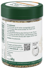 Fuchs Gewürze - Kreuzümmel ganz - orientalisch-nussige Note für Falafel und Linsengerichte - natürliche Zutaten - 60 g in wiederverwendbarer, recyclebarer Dose