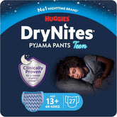 Huggies Drynites Nachtwindeln Bei Bettnässen, Für Jungen Ab 13 Bis Ca. 17 Jahre (48-60 KG), 27 Stück (3X9), Monatspack, Windel-Pants Naty Shop Titre par défaut