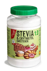Stevia + Erythritol 1:3 Tissu sucré | 1G = 3G Zucker | 100% Natürlicher Zuckerersatz - 0 calories - 0 indice glycémique - Keto et Paleo - 0 Netto-Kohlenhydrate - Kein GVO - Castello depuis 1907-1 Kg Édulcorants Naty Shop Default Title