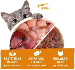 Sanabelle Gourmet Nourriture humide en pot avec oie et poulet | 6x380g | 2,28kg