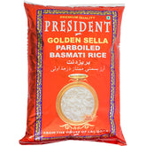 PRESIDENT - Riz Golden Sella Basmati, paquet de 20 (1 x 20 kg)