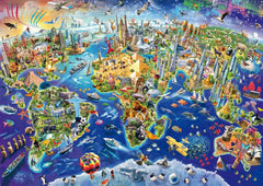 Schmidt Spiele 58288, Découvrez le monde, puzzle 1000 pièces Puzzle Naty Shop