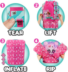 Mdr Surprise ! Costume de préadolescent, cerceaux surprise, jolie poupée mannequin avec costume gonflable de panda violet et de nombreuses surprises, y compris de superbes vêtements et accessoires - Idéal pour les enfants âgés de 4 ans et plus