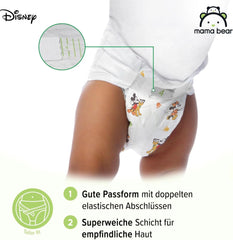 Couches Mama Bear Disney Ultra Dry taille 4 (8-14 kg), blanc, 84 pièces (1 paquet) Naty Shop