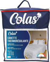 COLAS NORMAND Couette thermorégulatrice, Cool In, Tempéré, 140 X 200 Cm, Sueur, Ventilation optimale, 100% percale, Fresh Feel, Français, 53130255, Blanc Naty Shop Couettes et couettes Blanc 140X200 Cm
