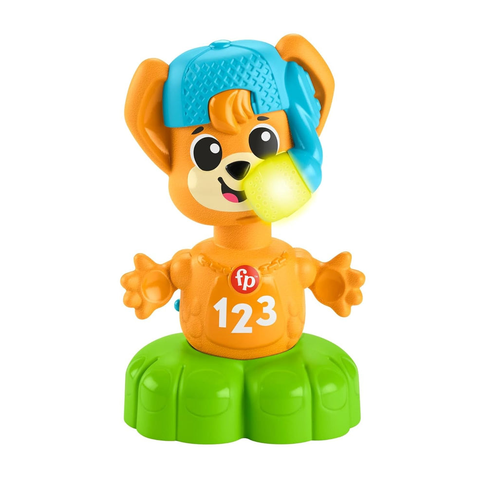 Fisher Price Animal Band Rino le renard apprend les contraires, renard interactif pour apprendre par le mouvement, lumières colorées, chansons et sons, jouet pour bébé, 9 mois et plus, HYL02 Baby Toys Naty Shop Titre par défaut