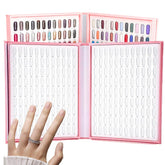 Palette de vernis à ongles 216 couleurs, présentoir à ongles, plaques de carte de couleur de vernis à ongles, nuancier d'ongles, accessoires de vernis à ongles