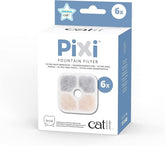 Catit 43722 Pixi Ersatzfilter, filtre à eau pour les filtres à eau Catit Pixi, paquet de 6, blanc