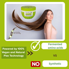 Le masque Bond Repair aide à revitaliser et à renforcer les cheveux trop traités et abîmés, formulé avec des acides aminés dérivés de la nature - technologie végétalienne et naturelle plex. Masque capillaire Naty Shop