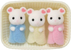 Sylvanian Families L5337 Triplettes de souris guimauve - Figurines de maison de poupée Naty Shop Dolls