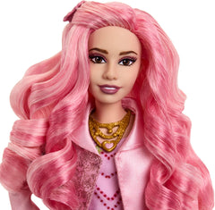 Mattel Disney Descendants: The Rise of Red Modepuppe et accessoires – Bridget, la jeune fille, avec ses vêtements inspirés du film et Cupcake, HWT91