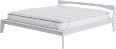 Literie italienne Surmatelas élégant matelassé, blanc, double Couettes et couettes Naty Shop